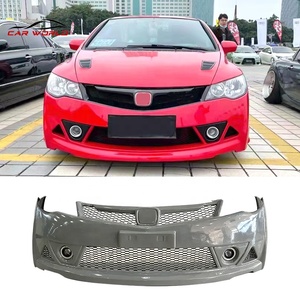 Per <span class=keywords><strong>Honda</strong></span> per i 2006 civici-2009 Kit carrozzeria ricambi Auto nuove minigonne laterali con labbro posteriore del paraurti anteriore con ritagli di gancio di traino - Product Image 3