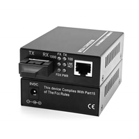 Gigabit Optique Double Fibre 1 Port RJ45 SC Optique 1000Mbps Monomode 1310nm 40KM Optique Double Fibre Convertisseur de Média