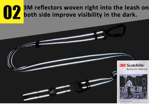 Truelove Großhandel Nylon Atmungsaktive Reflektierende Hunde- und Katzenleine Freihändige Luxus-Verwicklungsfreie Haustierleine Verstellbares Hundezubehör - Product Image 4