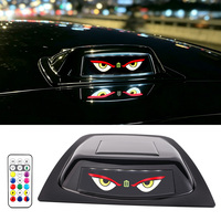 Lumière décorative de toit de voiture à LED solaire Demon's Eye avec LiDAR, RGB, anti-collision arrière, clignotante, lumière de navigation