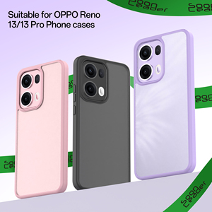 Soonleader Lai Rõ Ràng PU PC Cover Quay Lại Anti-Thả Điện Thoại Di Động Trường Hợp Đối Với Oppo Reno 13/13 Pro Mô Hình - Product Image 3