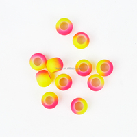 AliLeader Perle de cheveux en plastique tressé ombré arc-en-ciel à gros trous pour enfants