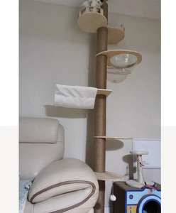 Tháp cào móng mèo cao từ sàn đến trần, chất liệu gỗ + sisal, dung tích lớn, bền chắc, ổn định, đồ chơi cho mèo, khuyến mãi nóng - Product Image 5
