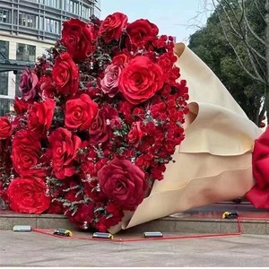 <span class=keywords><strong>ODIS</strong></span> - Decoración de Flores Gigantes de Papel, Flores Mixtas Hechas a Mano, Accesorios Modernos para Fotografía de Bodas, Acción de Gracias, Graduación - Product Image 3