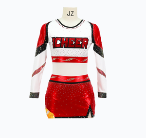 Uniformes de pom-pom girl noir/rouge/bleu/rose pour jeunes Ensemble d'uniformes de pom-pom girl <span class=keywords><strong>Allstar</strong></span> personnalisés - Product Image 2