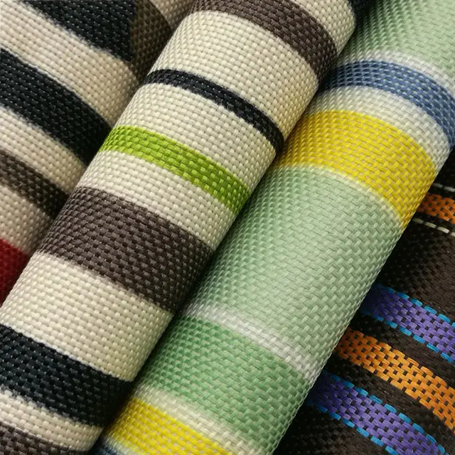 600d oxford fabric with pvc coating stripe fabric for stripe bag