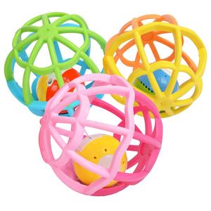 環境にやさしいソフトカスタム音楽教育玩具ベビーフラッシュガラガラボール - Product Image 1