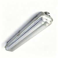 Luminaires LED étanches IP65 anti-vapeur et anti-poussière pour entrepôt, montage en surface, 9W/18W/24W, couvercle en PC