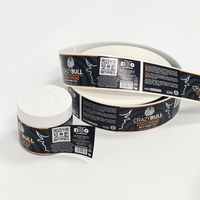 Étiquettes personnalisées en rouleau, couleur argentée métallisée, impression de données nutritionnelles, pour l'exportation de produits de santé de Hong Kong