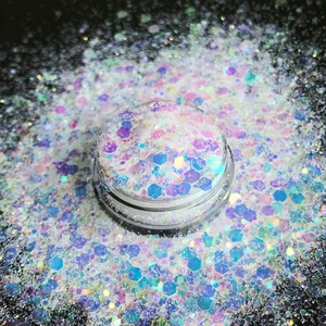 Brillo Iridiscente Rosa a Granel, Brillo de Poliéster para Decoración de Uñas y Regalos <span class=keywords><strong>en</strong></span> <span class=keywords><strong>Navidad</strong></span> - Product Image 6