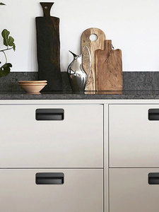 Invisible Embedded Furniture Handles, Non Slip Textured Drawer Pulls for Wardrobe Cabinet Bathroom Cabinet - Product Image 3