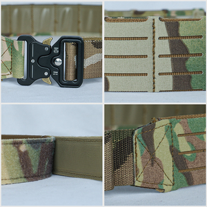 Quick-release lightweight Molle belt in 3 sizes. Made of MC tactical hunting nylon fabric with an inward buckle and durable meta - Product Image 5