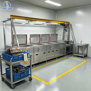 Machine à ultrasons industrielle à cadre élévateur, <span class=keywords><strong>bain</strong></span> à ultrasons multifréquence <span class=keywords><strong>pour</strong></span> le nettoyage des jantes de voiture, des pneus, des injecteurs et des carburateurs - Product Image 1