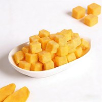 Hot verkopende OEM/ODM vierkante mango gummy snoepjes met fruit smaak, kauwbare supplementen met echt mangosap, gezonde gummies