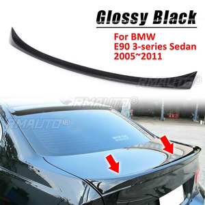 Aileron de coffre arrière en fibre de carbone ABS CSL, type OE, pour BMW Série 3 E90 berline 2005-2011 - Product Image 2