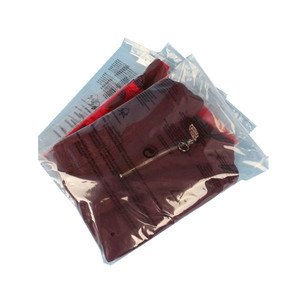 Sac de shopping en gros avec fermeture éclair, en PVC/PE, réutilisable, thermosoudé, personnalisable avec logo, pour l'expédition de vêtements et de sous-vêtements - Product Image 2