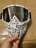 Masque Tactique CS en Gros, Masque Crâne, Protection Visage Complet pour Motocross, Lunettes de Casque, Masque de Conduite, Anti-Vent Extérieur