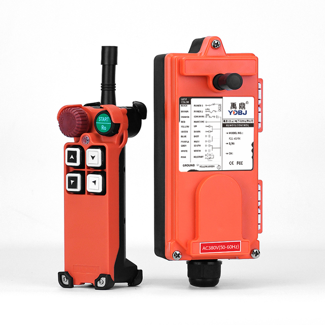 F21-4S Industrial Radio Remote Controller with 4 Buttons Multi-Wireless RF 433.92MHz Learning Code FCC Certified