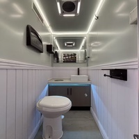 Remorque sanitaire mobile GoEasy Multi Station, 2, 3, 4 ou 5 postes, pour chantier de construction