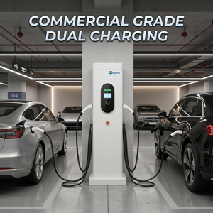 Borne de Recharge Double pour Véhicules Électriques 11kW 22kW sur Pied, Type 2 GBT Type 1, OCPP 1.6J, Station Intelligente avec Application pour Recharge Simultanée Double - Product Image 6