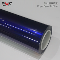GWF Meilleur prix film voiture PPF Super brillant TPH diamant bleu film de protection de peinture voiture Film de changement de couleur TPU