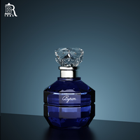 Fabricant en gros de flacons de parfum ronds exquis en verre de luxe de 30 ml, 50 ml, 100 ml, flacons de parfum vides personnalisés, emballage de flacons de parfum
