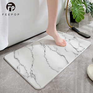 FEEPOP Perfect Marble Diatomaceous Earth <strong>Bath</strong> <strong>Stone</strong> 50*80cm 60*39cm Bathroom <strong>Mat</strong> Solid Pattern <strong>Best</strong> <strong>Stone</strong> <strong>Bath</strong> <strong>Mat</strong> - Product Image 4