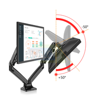 Support d'écran de bureau KALOC pour moniteur de 17 à 33 pouces, rotatif et réglable, support d'écran PC VESA 100x100