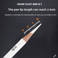 Taille-crayon manuel en ABS pour l'art, le dessin, les croquis et les crayons de peinture, à pointe longue ou courte, pour des traçages fins, outil scolaire