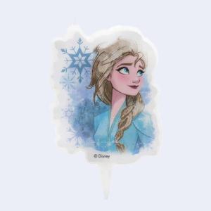 Vela de Cumpleaños Frozen de 7.5 cm, Paquete de 2 Piezas, Decoración para Fiestas - Product Image 1
