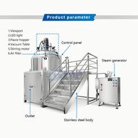 Machine de fabrication de crème pour le visage et de lotion corporelle, homogénéisateur émulsifiant sous vide, prix usine, nouvelle vente chaude