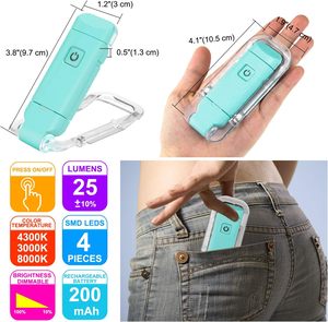 Lampe de lecture LED à clipser rechargeable par USB avec 3 couleurs de lumière pour protéger les yeux, idéale pour la lecture au lit - Product Image 5