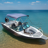 Bateau de Plaisance Skiff de Haute Qualité 480, Bateau de Pêche avec Moteur et Remorque pour Pêche en Mer