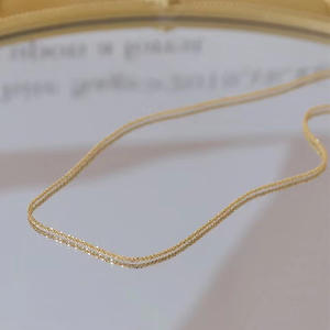 สร้อยคอเงินแท้ S925 พร้อมจี้ไข่มุก DIY ขนาด 40-45 ซม. ชุบแพลตตินัม สร้อยคล้องเสื้อ สร้อยแฟชั่น - Product Image 1