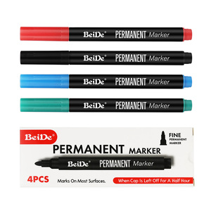 Set di 4 <span class=keywords><strong>Penne</strong></span> Permanenti a Punta Fine ad Asciugatura Rapida per Ufficio e Scuola - Product Image 5