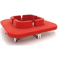 Canapé modulaire sur mesure pour mobilier de bureau, confortable et moderne pour les espaces publics