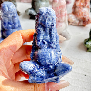 Artigianato in Cristallo Naturale all'Ingrosso Materiali Misti Guarigione Energetica Intaglio in Giada <span class=keywords><strong>Verde</strong></span> Sculture Madre <span class=keywords><strong>Terra</strong></span> per Decorazione Casa - Product Image 5