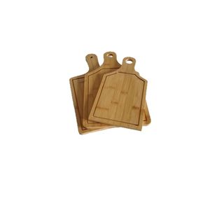 Bamboo Rectangular Cutting Board 33x18x1cm 29x20x1cm 33x24x1cm With Handle For <b>Kitchen</b> Use - Product Image 4