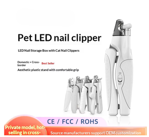 एलईडी लाइट रिचार्जेबल बैटरी तेज ब्लेड के साथ बिल्लियों और कुत्तों के लिए पालतू नाखून क्लिपर्स-कोई ब्रांड मॉडल शुरू करने के लिए आसान नहीं XY-76 - Product Image 5