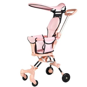 Cochecito de bebé 3 en 1 de acero, el más vendido, con giro de 360 grados, fácil de plegar, con 4 ruedas, <span class=keywords><strong>para</strong></span> viajes de 6 <span class=keywords><strong>meses</strong></span> a 3 años. - Product Image 1