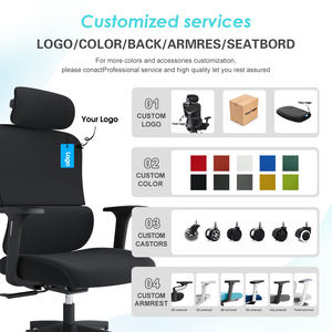 Cadeira de Escritório Ergonômica de Alta Qualidade com Assento Giratório de Tecido, Confortável e Resistente para Chefe, Computador ou Espera, com Baixo MOQ e Personalização - Product Image 5