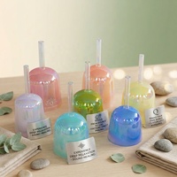 Bol chantant en cristal de quartz portable HF Cosmic Light Chakra Color pour la guérison sonore et la thérapie 440hz 432hz avec poignée