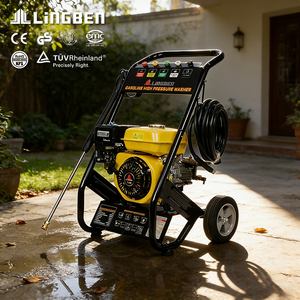 LINGBEN 170A Nettoyeur haute pression à essence robuste, nettoyeur haute pression à haut débit 2400 PSI pour le nettoyage des trottoirs, des garages, des murs extérieurs - Product Image 1