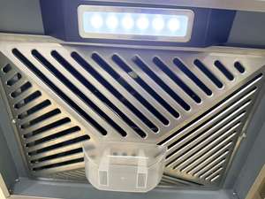 <span class=keywords><strong>Hotte</strong></span> aspirante électrique mini pour usage domestique, montage mural, acier inoxydable, lumière LED, faible bruit, évacuation ventilée, tailles 18 et 27 pouces - Product Image 3