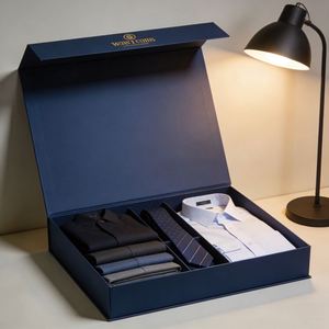 Cajas de Cartón Impresas Personalizadas para Empaque de Ropa de Marca con Impresión de Logotipo Disponible en Varios Tamaños y Estilos - Product Image 1