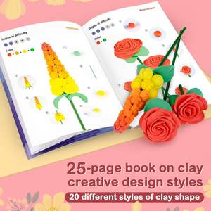 Juego de jarrones de arcilla ultraligeros de 12 colores para Playdough Slime Creative Fun - Product Image 4