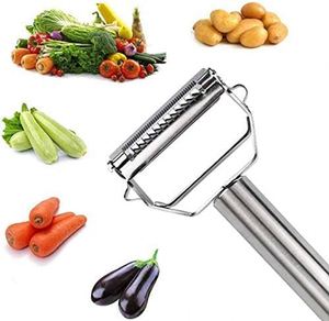 2 Éplucheurs Multifonctionnels en Acier Inoxydable et Plastique pour Légumes et Pommes de Terre, Éplucheurs à Julienne - Product Image 5