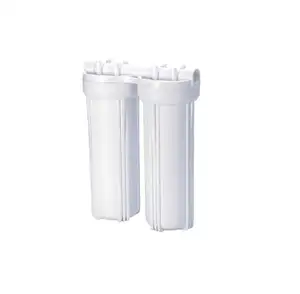 Alloggiamento del filtro congiunto in plastica da 10 pollici a due stadi bottiglia del filtro a due stadi alloggiamento di filtrazione a doppio sedimento filtro dell'acqua della bevanda