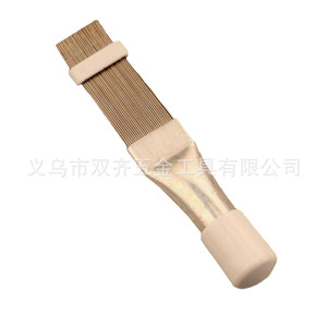 Air Conditioner Cleaning Brush Red Handle Double Sided With Metal Fins For Evaporator Coil Home Use 2Pcs Set - Product Image 3