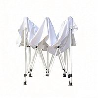 Tente de pavillon extérieure rétractable pop-up portable 3x3, imperméable, en tissu Oxford, avec logo personnalisé, paroi latérale hexagonale pour les fêtes
